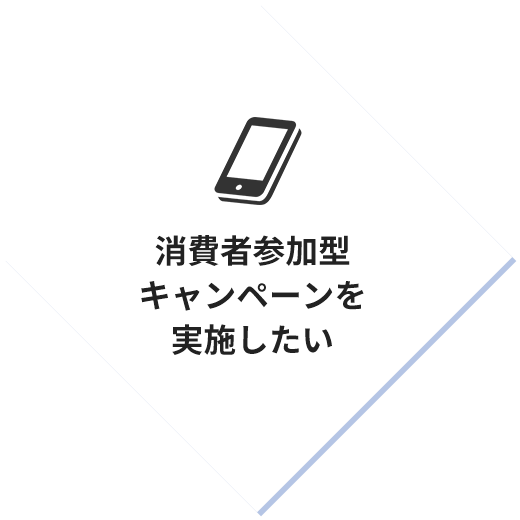 消費者参加型キャンペーンを実施したい